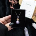 Calming Amethyst Potion Bottle Necklace