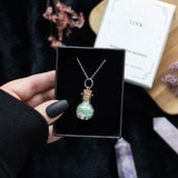 Luck Green Aventurine Potion Bottle Necklace