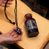 Ancient Witch Bath Spell Potion & Aventurine Crystal Amulet - Prosperity