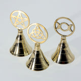 Altar Brass Bell - Triple Moon