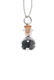 Protection Obsidian Potion Bottle Necklace
