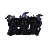 Nemesis Now Spirit Earth 3 Wise black Cats