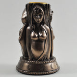 Spirit Earth 3 Witch Candle Holder - Bronze