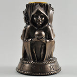 Spirit Earth 3 Witch Candle Holder - Bronze